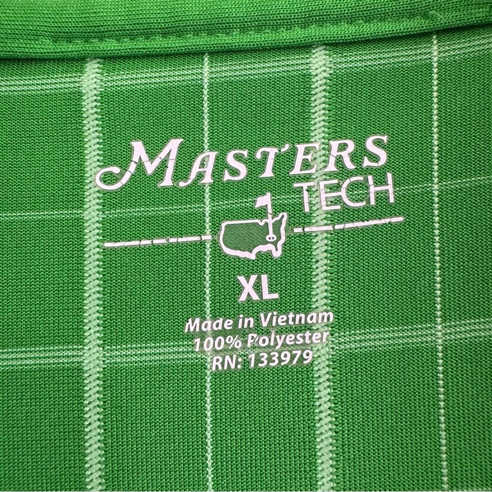 Masters Tech Augusta National Green Golf Polo XL - Picture 5 of 12
